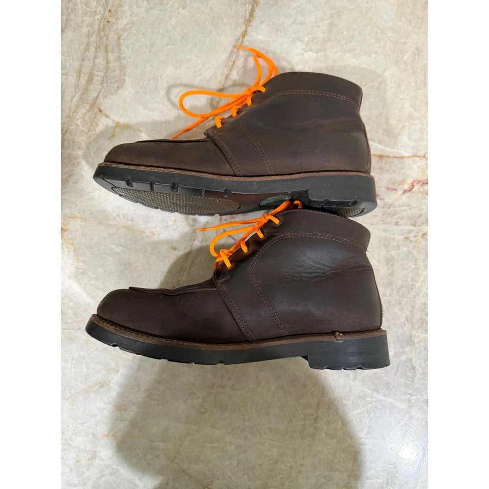 Vintage H.S. Trask Bison Leather Gore-Tex Moc Toe Chukka Boots USA Men's 8.5/9